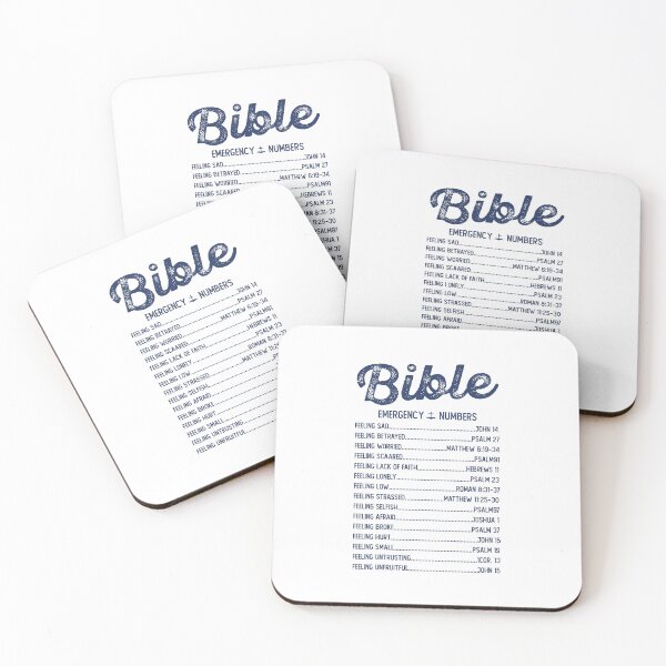 Item preview,  Christian Bible Emergency Numbers hotline designed and sold by Memory Corner  Gift Shop.
