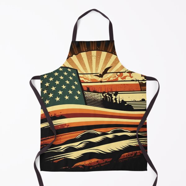 Item preview, American vintage sunset at sea, with the ship and crazy waves designed and sold by AndrewWorld.