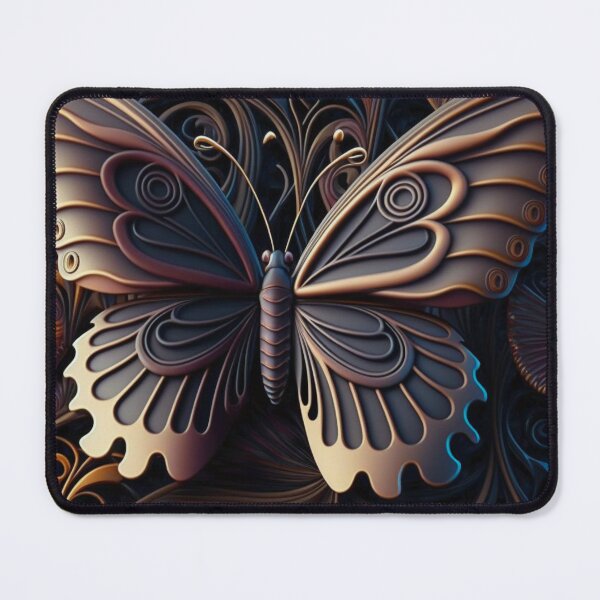 Item preview, 3D Butterfly Pattern | Deep Purple 3D Butterfly | Metallic Butterfly | high resolution designed and sold by Synthetic-Intel.