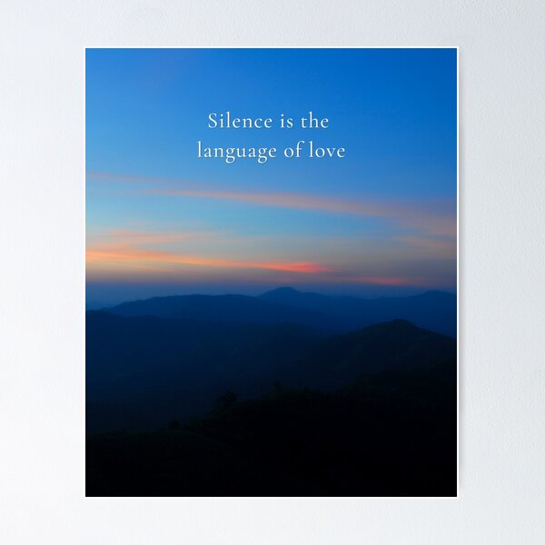 Item preview, El silencio es el lenguaje del amor. designed and sold by InspiredByTruth.