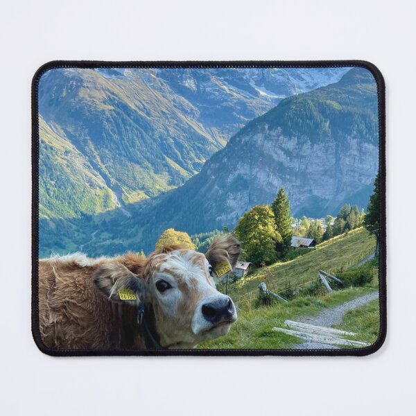 Item preview, Curious Cow at Gimmelwald Switzerland designed and sold by Myōhō Print Co..