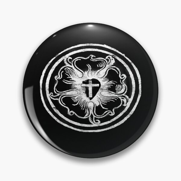 Item preview, Martin Luther Rose Lutheran Symbol Distressed distressed 5 Solas designed and sold by funnytshirtemp.