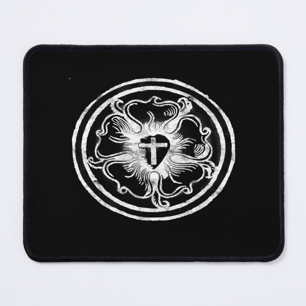 Item preview, Martin Luther Rose Lutheran Symbol Distressed distressed 5 Solas designed and sold by funnytshirtemp.
