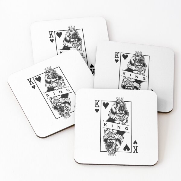 Item preview, Bloodhound King Of Hearts Funny Dog Lover Pop Art designed and sold by GrandeDuc.