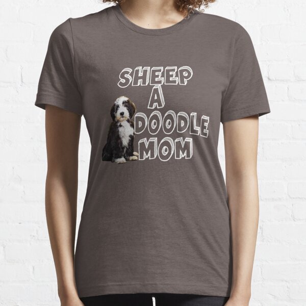 Womens Dog Mom Mothers Day Flowers Poodle Mom T Shirt Gift