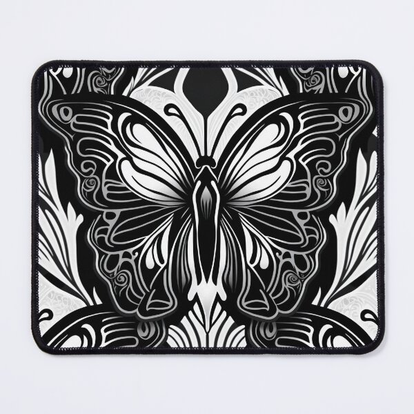 Item preview, Cute Butterfly Pattern Diagram | Black and White Butterfly | Butterfly Design | high resolution designed and sold by Synthetic-Intel.