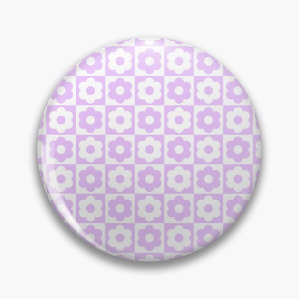 Item preview, Purple and White Checkered Flower Pattern designed and sold by Ayoub14.
