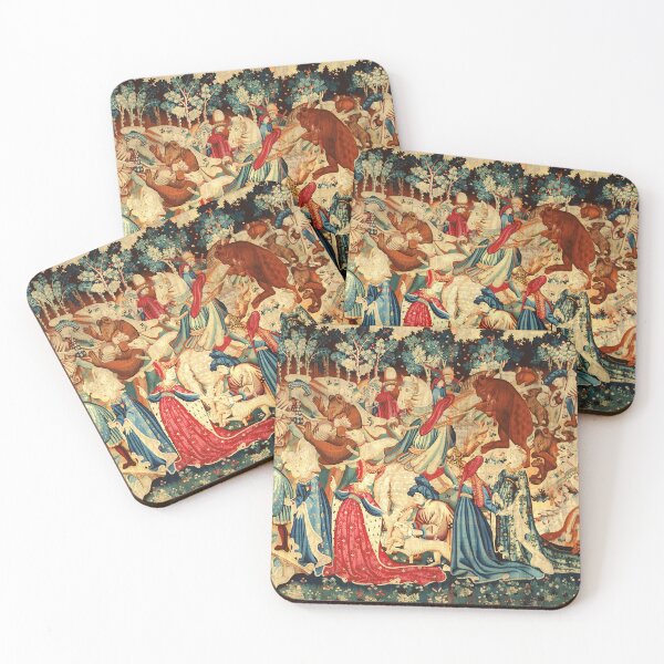 Item preview, MEDIEVAL BEAR HUNT  Devonshire Hunting Tapestry designed and sold by BulganLumini.