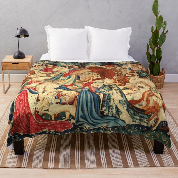 Item preview, MEDIEVAL BEAR HUNT Devonshire Hunting Tapestry designed and sold by BulganLumini.