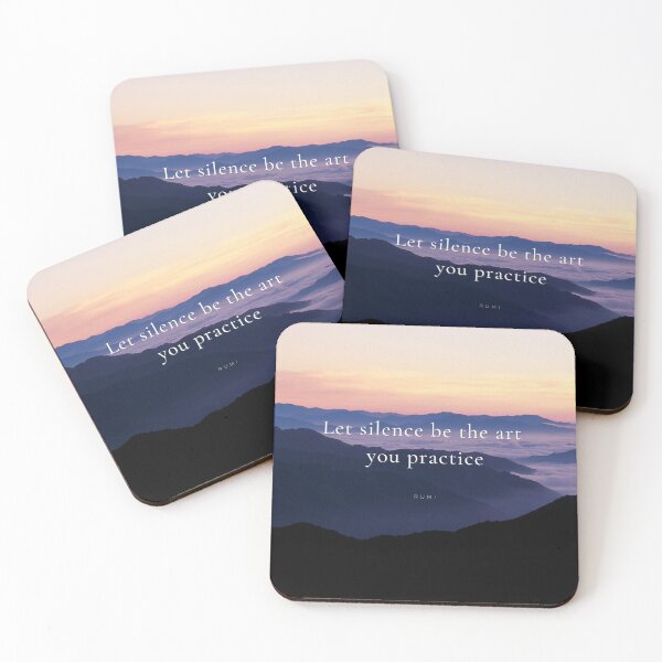 Item preview, Let silence be the art  you practice - Rumi designed and sold by InspiredByTruth.