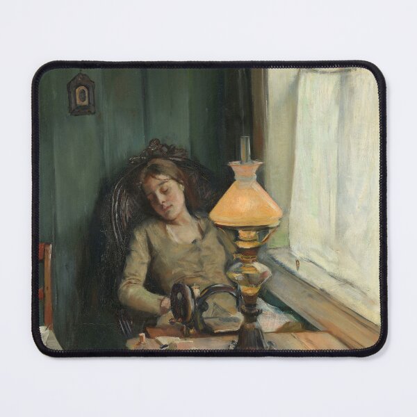 Item preview, Tired by Christian Krohg, 1885  designed and sold by Vintage Wall Art.