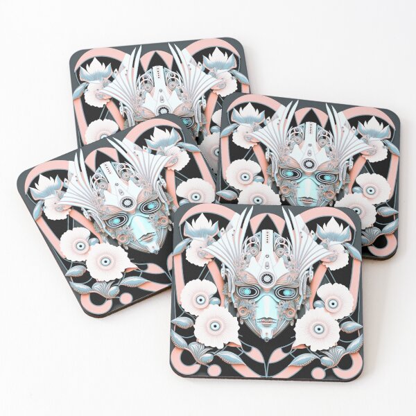 Item preview, Cute Cyborg Pattern | Soft New Cyborg Robot Head | Artificial Intelligence | high resolution designed and sold by Synthetic-Intel.