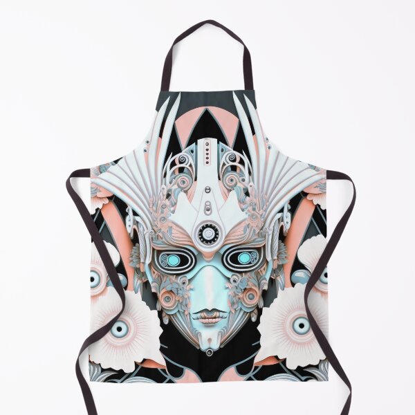 Item preview, Cute Cyborg Pattern | Soft New Cyborg Robot Head | Artificial Intelligence | high resolution designed and sold by Synthetic-Intel.