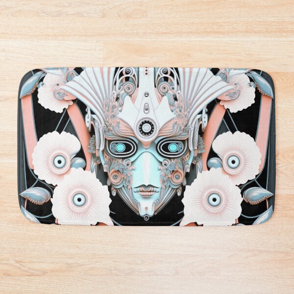 Item preview, Cute Cyborg Pattern | Soft New Cyborg Robot Head | Artificial Intelligence | high resolution designed and sold by Synthetic-Intel.