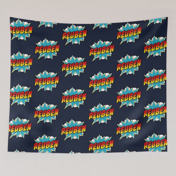 Item preview, Boys Reuben Name Comic Book Superhero designed and sold by Rixta82.