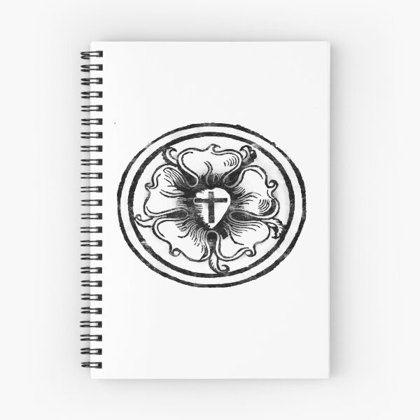 Item preview, Martin Luther Rose Lutheran Symbol Distressed distressed 5 Solas designed and sold by funnytshirtemp.