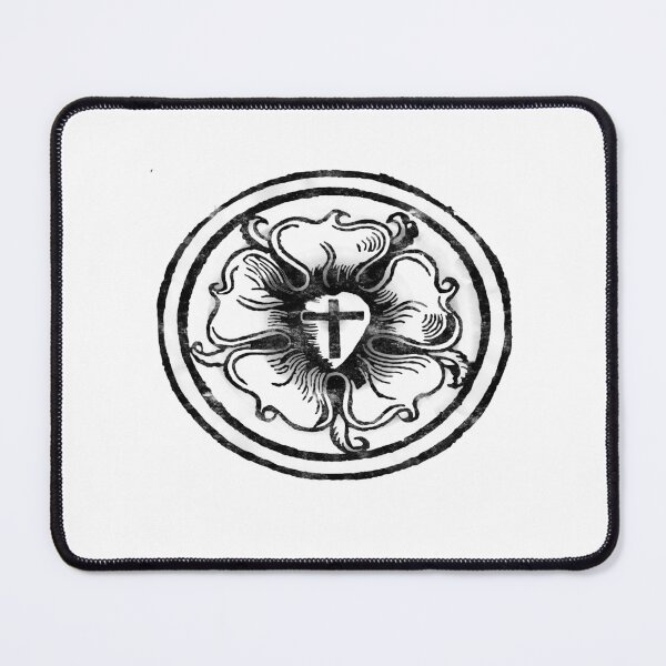 Item preview, Martin Luther Rose Lutheran Symbol Distressed distressed 5 Solas designed and sold by funnytshirtemp.