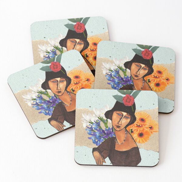 Item preview, Blooming Beauty: A Woman and Flowers Portrait designed and sold by susannapujolcli.