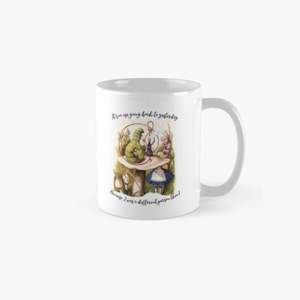 Artikel-Vorschau von Alice’s Adventures Wonderland Alice und die Raupe Illustration Ich war damals ein anderer Mensch, designt und verkauft von shyflamingo.