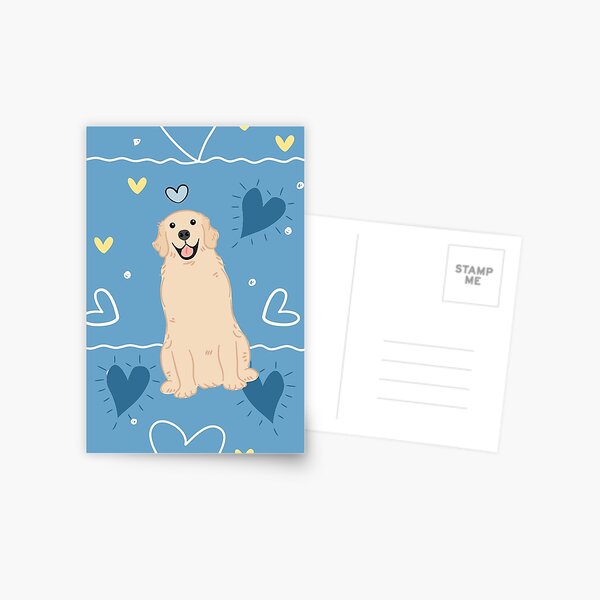 Cute Golden Retriever Puppy print by Katho Menden