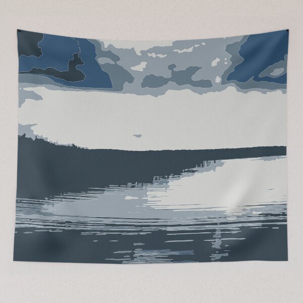 Item preview, blue sky and lake designed and sold by SunGraphicArt.