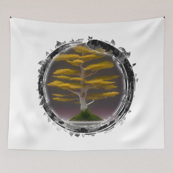 Item preview, Snow Rose tree bonsai, Zen designed and sold by Digisabella.