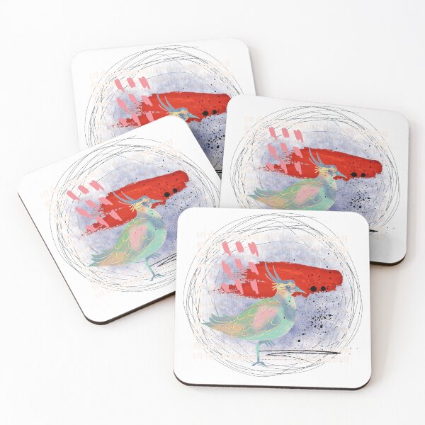 Item preview, Pajarito con mancha roja designed and sold by TheCollageWorld.
