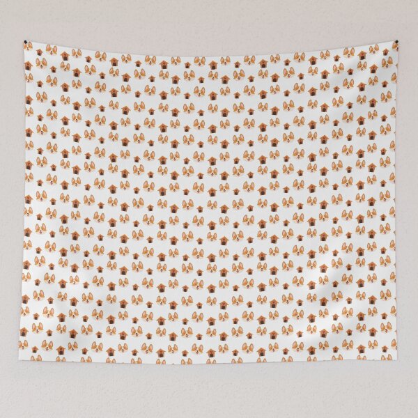 Item preview,  pet house and corgi pattern designed and sold by angelescar.
