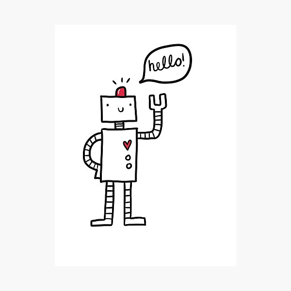 Item preview, Cute Robot designed and sold by bennettstudio.