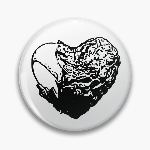 Item preview, Stone covered heart designed and sold by OneUpArtDesigns.