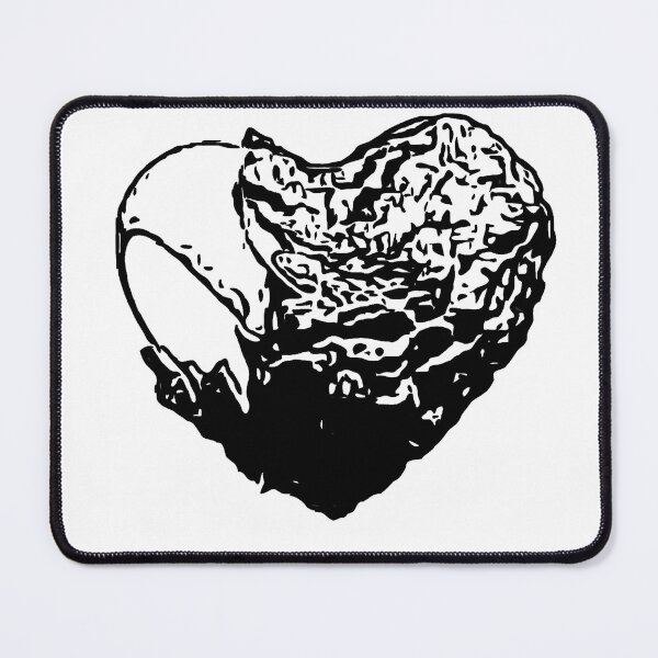 Item preview, Stone covered heart designed and sold by OneUpArtDesigns.