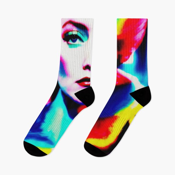 Item preview, Colorful neon inspired portrait  | Digital art | pop art aesthetic designed and sold by CiceroSpin.