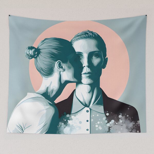 Item preview, Kissed with an Expressionless Face designed and sold by Warehouse46.