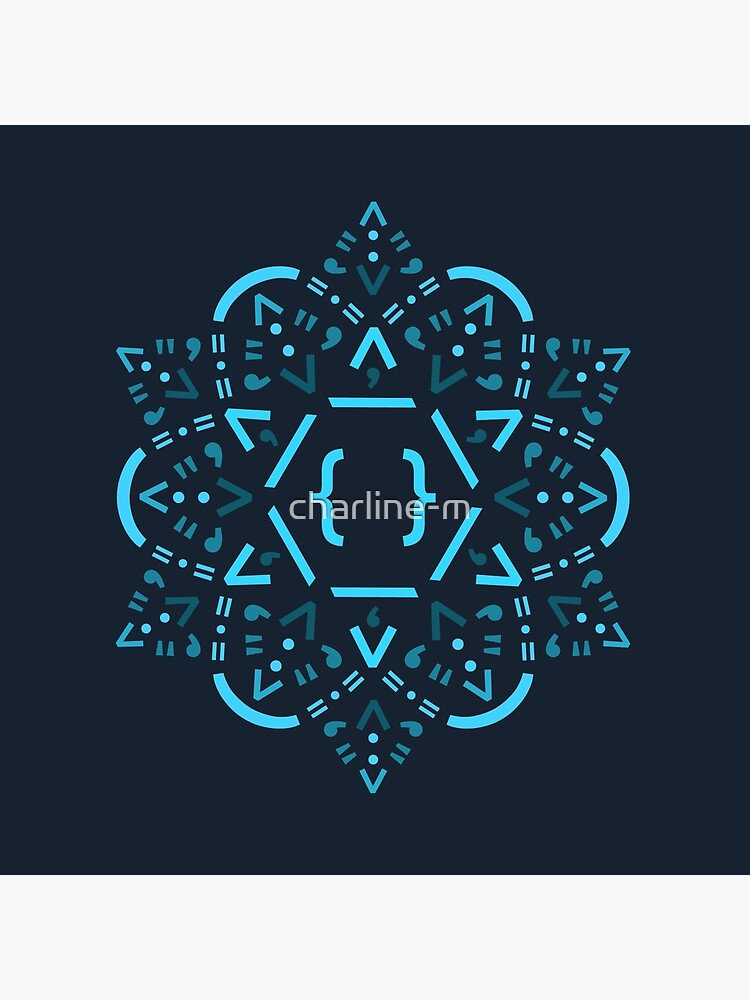 Thumbnail 2 of 2, Tote Bag, Code Mandala - React Framework designed and sold by charline-m.