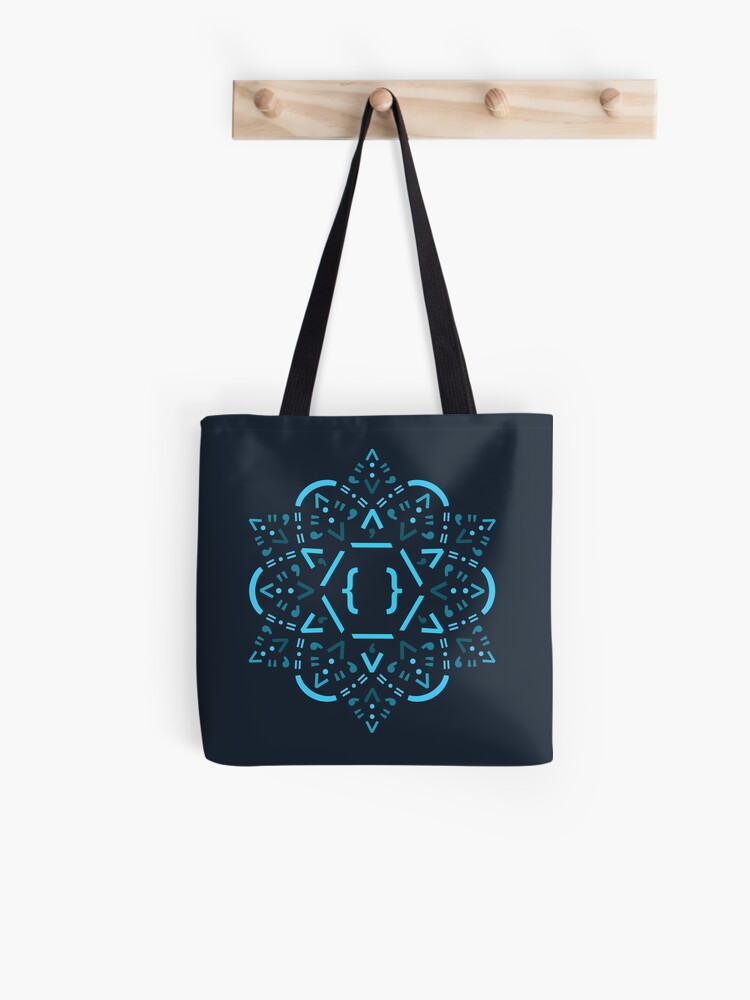 Thumbnail 1 of 2, Tote Bag, Code Mandala - React Framework designed and sold by charline-m.