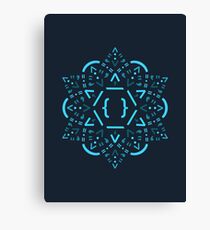 Code Mandala - React Framework Canvas Print