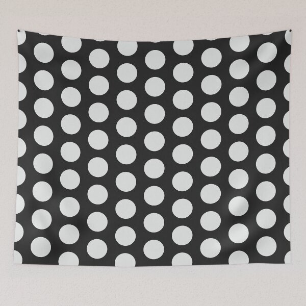 Item preview, Big polka dot pattern - White/black dots designed and sold by aguyfromspain.