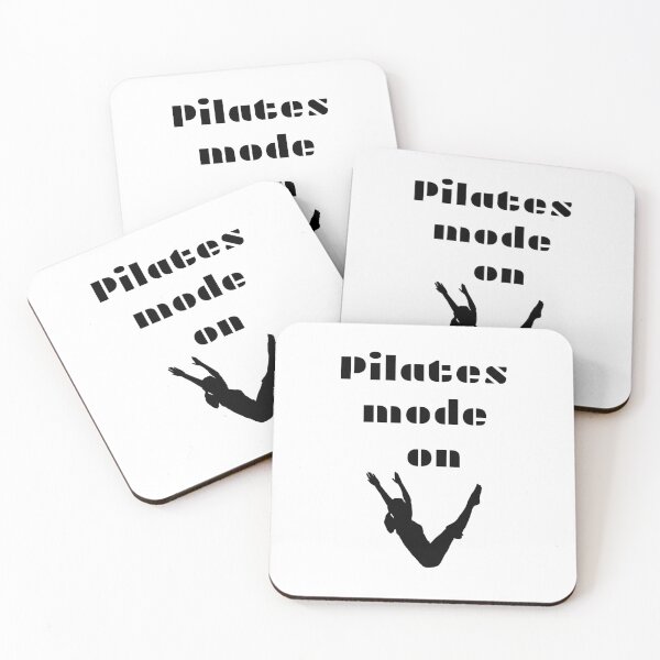 Item preview, Minimal Pilates mode on design, silhouette black and white designed and sold by Pixtela ..