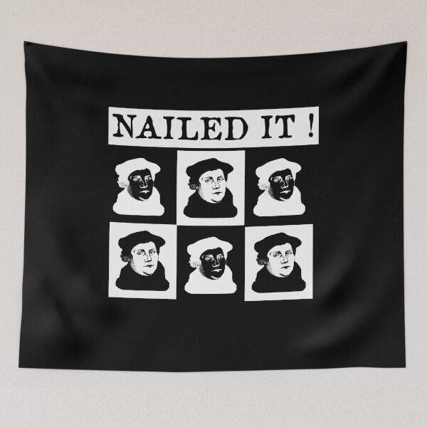 Item preview, Martin Luther Nailed it 500 Years Protestant Reformation  designed and sold by funnytshirtemp.