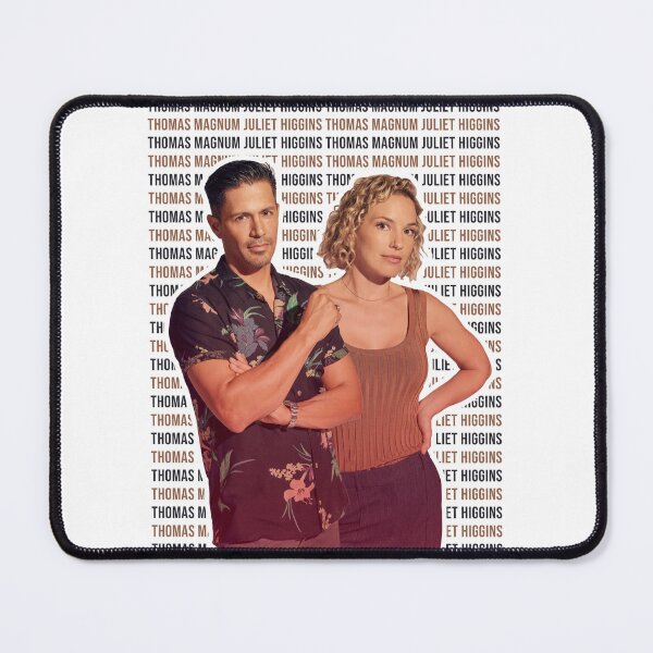 Item preview, Magnum PI Thomas Magnum and Juliet Higgins Poster designed and sold by AnsykD.