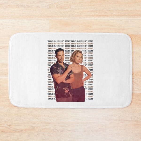 Item preview, Magnum PI Thomas Magnum and Juliet Higgins Poster designed and sold by AnsykD.