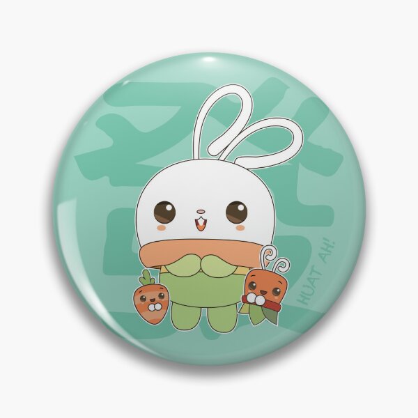 Item preview, Huat Huat Bunny Succulent - HUAT AH!!! (Cyan) designed and sold by plentyplantee.