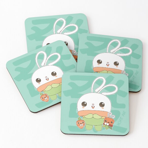 Item preview, Huat Huat Bunny Succulent - HUAT AH!!! (Cyan) designed and sold by plentyplantee.