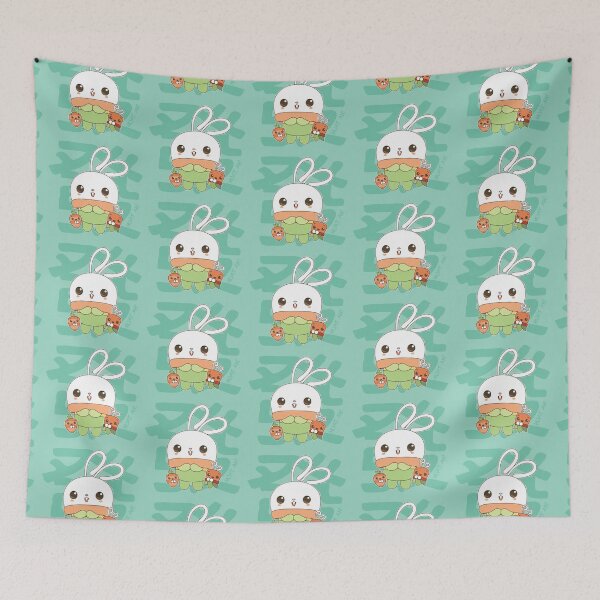 Item preview, Huat Huat Bunny Succulent - HUAT AH!!! (Cyan) designed and sold by plentyplantee.