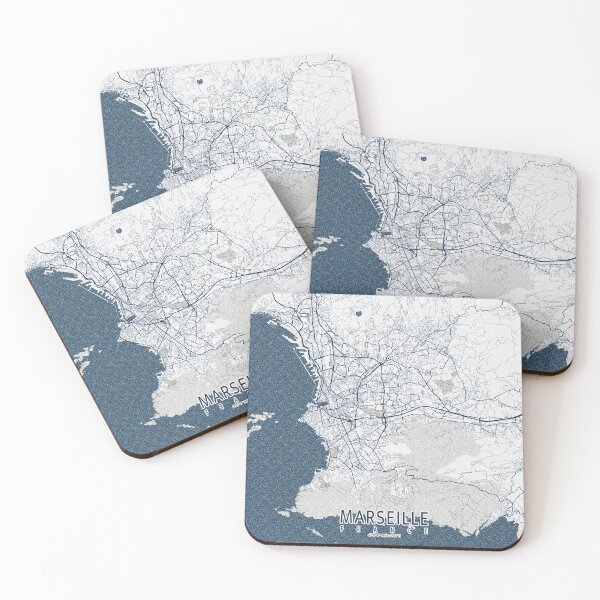 Item preview, Marseille City Map of France - Coastal designed and sold by deMAP.