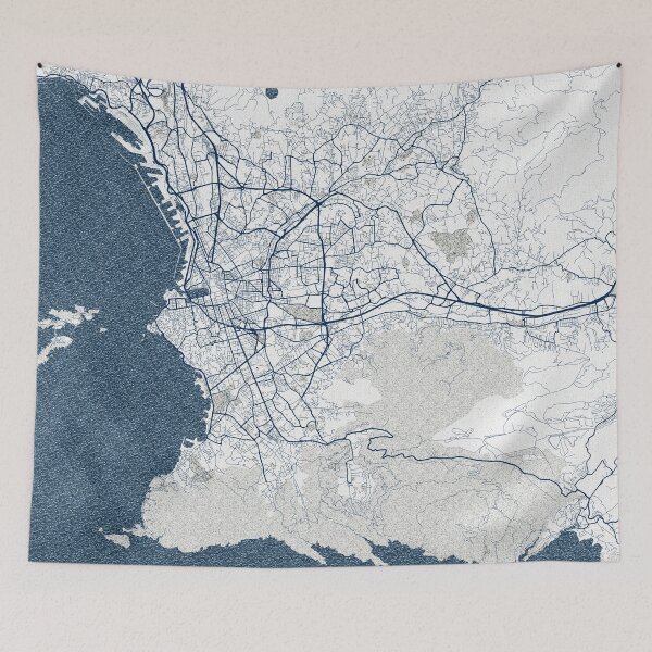 Item preview, Marseille City Map of France - Coastal designed and sold by deMAP.