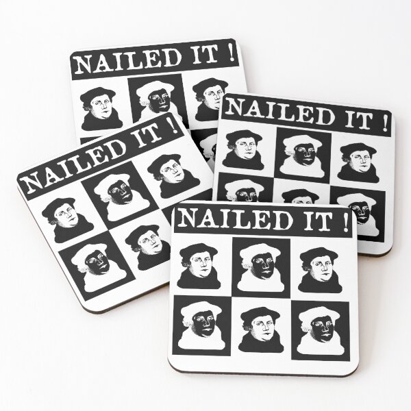 Item preview, Martin Luther Nailed it 500 Years Protestant Reformation  designed and sold by funnytshirtemp.