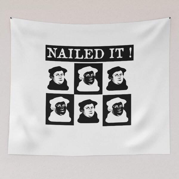 Item preview, Martin Luther Nailed it 500 Years Protestant Reformation  designed and sold by funnytshirtemp.