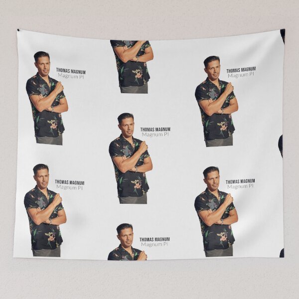 Item preview, Magnum PI Thomas Magnum Poster designed and sold by AnsykD.
