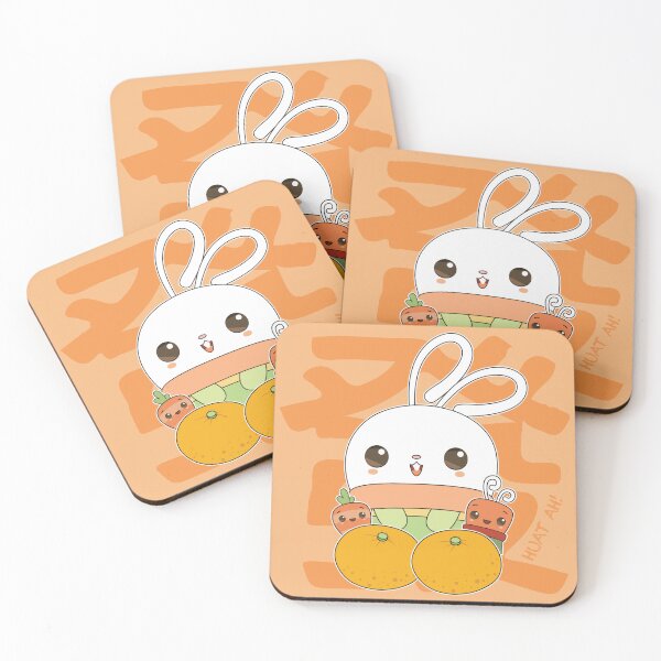 Item preview, Huat Huat Bunny Succulent - HUAT AH!!! (Orange) designed and sold by plentyplantee.